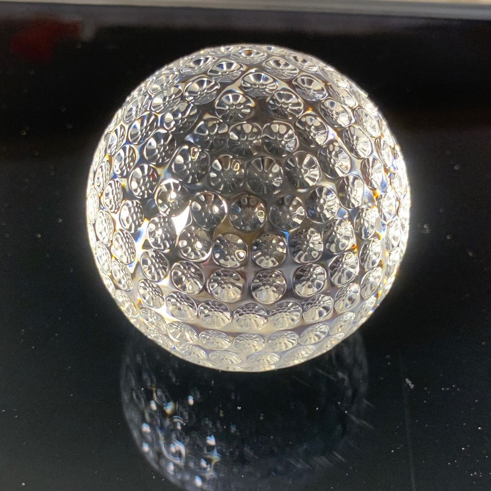 Waterford Crystal Golfball paperweight